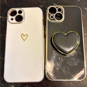 iPhone 14 Stylish Heart Design Phone Cases